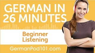 26 Minutes of German Listening Comprehension for Beginner [upl. by Esekram]