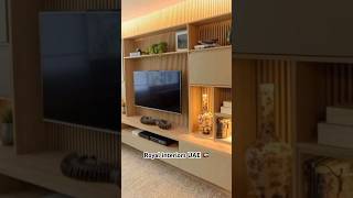 How to make wall Tv decoration  new media wall idea in 2024  youtubeshorts royalinteriorsuae [upl. by Adohr]