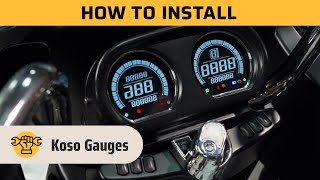 How to Install Koso Gauges  Harley Davidson Road Glide [upl. by Arebma]