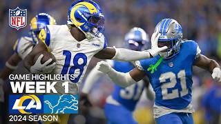 Los Angeles Rams vs Detroit Lions Game Highlights  NFL 2024 Season [upl. by Aimee]