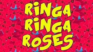 Ringa Ringa Roses Nursery Rhyme With lyrics [upl. by Elram]