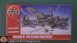 Airfix 172nd B 17G Flying Fortress review [upl. by Burnley]