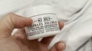 Kiehls Ultra Facial Cream 24Hour Daily Moisturizer Quick Review [upl. by Aikaj]