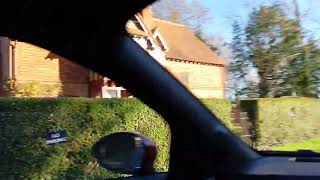 Driving XIX entering Waddesdon Manor sunny Buckinghamshire UK 221124 driving sunny [upl. by Atiek]