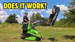 I Tested Chinese Mini Skid Steer Attachments  Do They Work [upl. by Llireva]