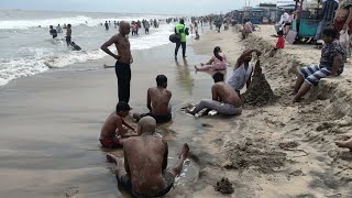 Velankanni Beach Heavy Waves 2024 velankannibeach vailankannibasilica velankanni beach water [upl. by Selrahcnhoj]