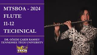 2024 MidState Audition  Flute 1112 Technical [upl. by Anwadal]