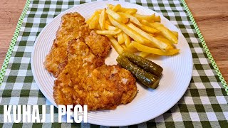 KAKO POHOVATI ŠNICLU DA BUDE SOČNA I MEKANA ✔  Fried Steak [upl. by Xylina]