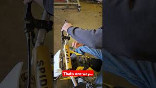 Another way to start your dirt bike automobile mechanic broken wrong dirtbike dirtbikes fail [upl. by Arney]