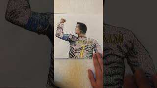 Pointillism Ronaldo drawing [upl. by Bud]