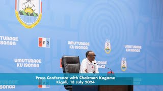 Press Conference with Chairman Kagame  Kigali 13 July 2024 [upl. by Pascasia]