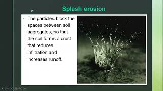 Agents Of Soil Erosion  Running Water  Splash amp Sheet Erosion [upl. by Caddric38]