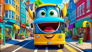 The Wheels on the Bus  Nursery Rhymes  Kids Songs  Fun and Learning [upl. by Llewoh]