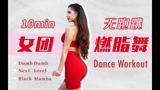 10 Min Kpop Dance Workout 🔥【3首女團燃脂舞】無跑跳輕鬆瘦全身 Dumb Dumb｜Next Level ｜Black Mamba [upl. by Lavine]