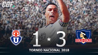 Universidad de Chile 1  3 Colo Colo  Torneo Scotiabank 2018  Fecha 9  CDF [upl. by Janis600]