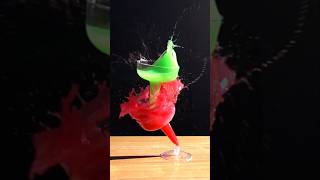 Green and Red Splash in Slow Motion [upl. by Dnarb]