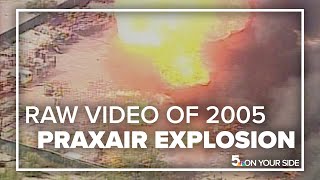 Watch raw helicopter video from the 2005 Praxair explosion in St Louis [upl. by Gherardi161]