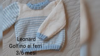 Golfino baby ai ferri golfino Leonard [upl. by Fernandez]