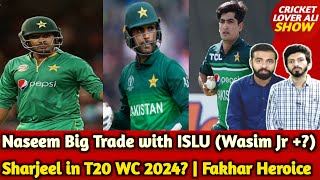 Sharjeel in T20 WC 2024  Naseem Big Trade with ISLU Wasim Jr  Fakhar Heroice Case Against Aus [upl. by Filipe]