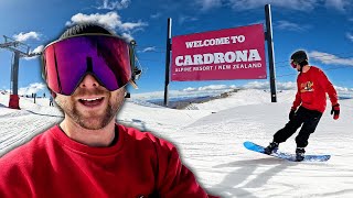 First Day Snowboarding in New Zealand [upl. by Housen]