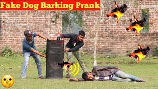 Fake Dog Barking PrankCrazy Dog Barking Prank Reaction in PublicBy Sutton Prank TV [upl. by Flosser]