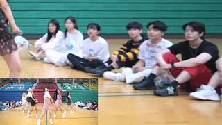 ARTBEAT WOONGGYEOM SOYOUNGP ETC REACTION TO APINK  DUMH DURUM DANCE COVER [upl. by Enelie7]