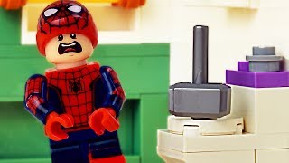 LEGO SpiderMan Pranked By Thor [upl. by Berard]