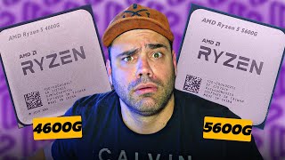 RYZEN 5 5600G vs 4600G TESTES COM E SEM PLACA DE VÍDEO [upl. by Oza]