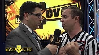 Referee Dan Engler comments on the controversial ending in the Tyler Breeze vs Sami Zayn Match [upl. by Rori570]