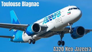 Jazeera Airways Airbus A320 Neo Toulouse Blagnac Plane spotting  Eurospot 2021 [upl. by Ydnir853]