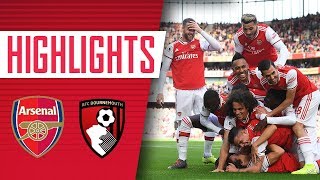 DAVID LUIZS FIRST ARSENAL GOAL  Arsenal 1  0 Bournemouth  Goals amp highlights [upl. by Ross312]