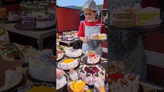 variety of pastries 🍰😋cake shortsfeed shorts viralvideo streetfood [upl. by Aissilem]