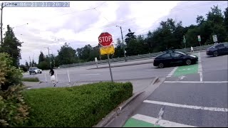 The worst bike crossing in Vancouver  CVG  Broadway [upl. by Ethelda832]