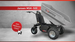 Motorschubkarre JANSEN® MSK5001000 Watt Elektromotor Minidumper [upl. by Jolynn962]