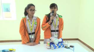 Toto  The Water Saver Bot By Bilva Indian School Students JunkbotEduKit [upl. by Old]