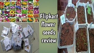 flipkart flower seeds 30days reviewonline seeds review unboxing online 40varieties of flower seeds [upl. by Merilee679]