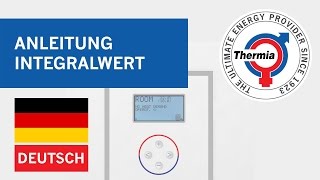 Deutsch  Anleitung Integralwert  Thermia wärmepumpen [upl. by Arrotal]