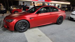 Supercharged BMW E92 M3 Goes Street Racing  Corvettes Supra G80 M3 340i amp More [upl. by Judah]