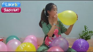 Blow up Colorful Balloons Funny Ep5 MINKY [upl. by Innaig]