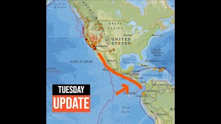 Southern California Earthquake activity Middle America Trench uptick Tuesday 10222024 [upl. by Aitra]