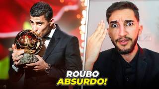 🚨RODRI ELEITO BOLA DE OURO Vinicius Júnior foi quotroubadoquot😡 [upl. by Telrats588]