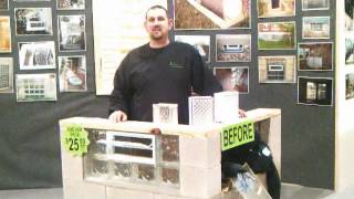 1st Choice Glass Block amp Egress at Columbus Home Show [upl. by Sicnarf]