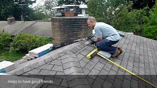 DIY shingles over existing roof [upl. by Nauwtna727]