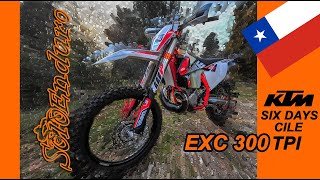 KTM exc 300 tpi SIX DAYS CILE [upl. by Ahseem458]