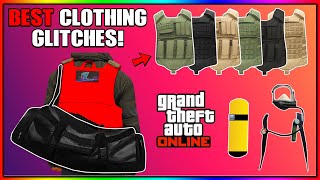 GTA 5 ONLINE BEST CLOTHING GLITCHES AFTER PATCH 167 Black Duffel Bag CEO Vests amp More [upl. by Pachton]