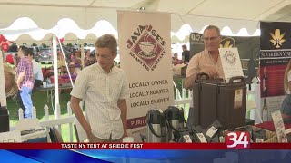 Taste New York tent returns to Spiedie Fest [upl. by Nahttam]