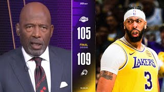 AD still the MVP amp DPOY frontrunner  James Worthy on Lakers losing to KD Suns in nailbiter [upl. by Ahcurb]