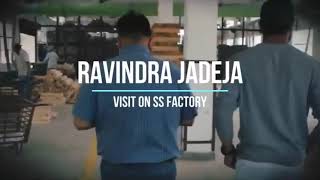 Ravindra Jadeja Visit on SS Factory Talk about How to Choose the Bat  SS Bat [upl. by Groeg]