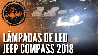 Lâmpadas de Led para Jeep Compass 2018 [upl. by Atterrol]