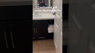 Candlewood Suites at Washington Pa 2 queen beds Studio Suite with kitchen its sick like subscribe [upl. by Nahsed]